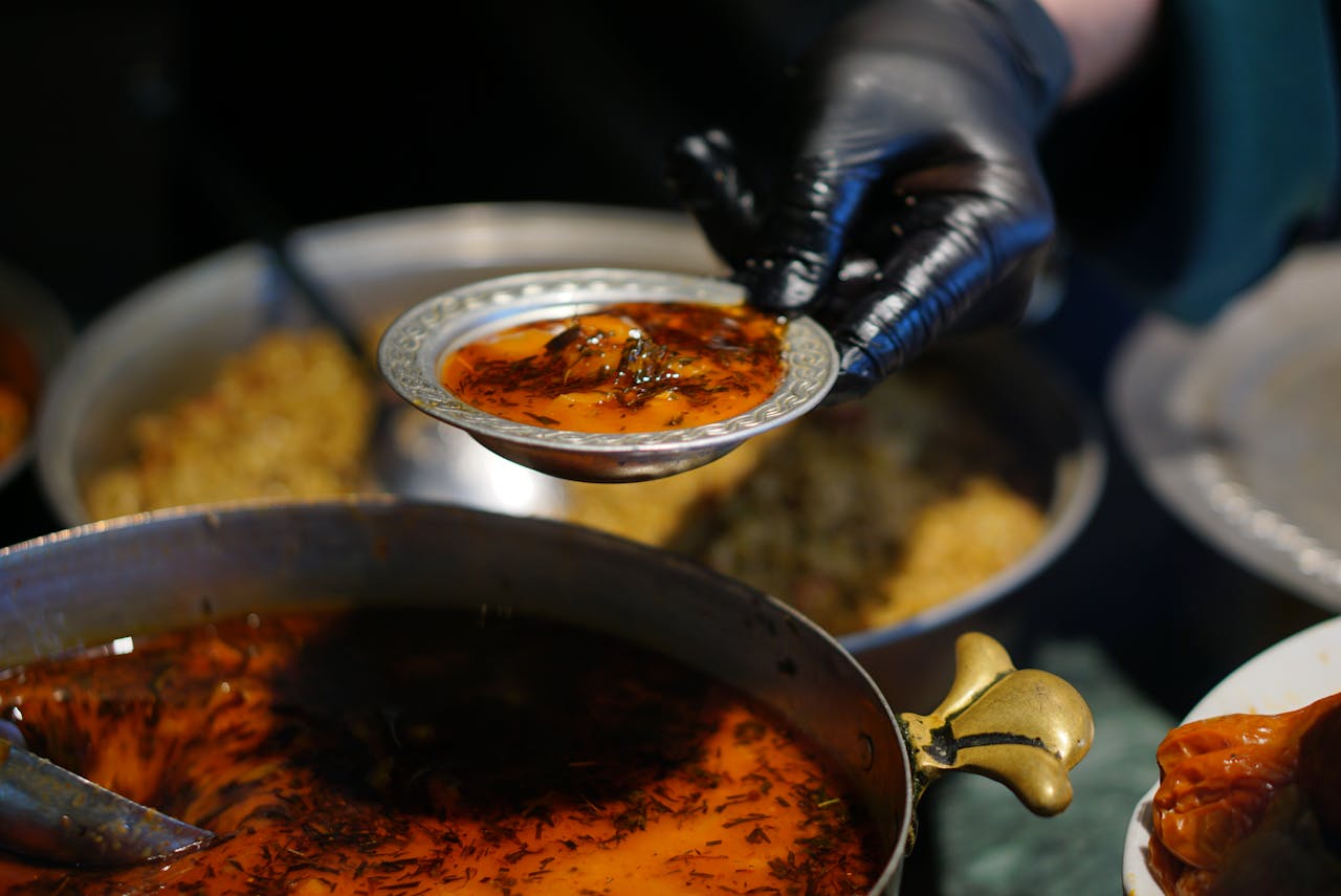 services-04 Close-up of a traditional Turkish soup served in Gaziantep, capturing the rich colors and authentic preparation.